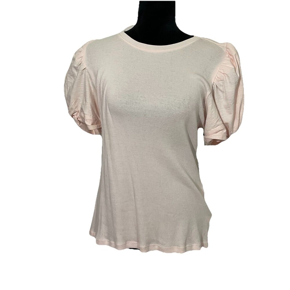 1 State Pink Balloon Sleeve Blouse L New READ